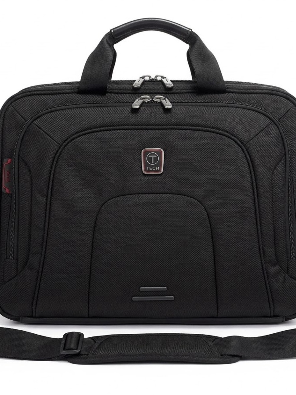 Tumi T-Tech T-Pass Expandable Laptop Briefcase Messenger Bag Black 67555D